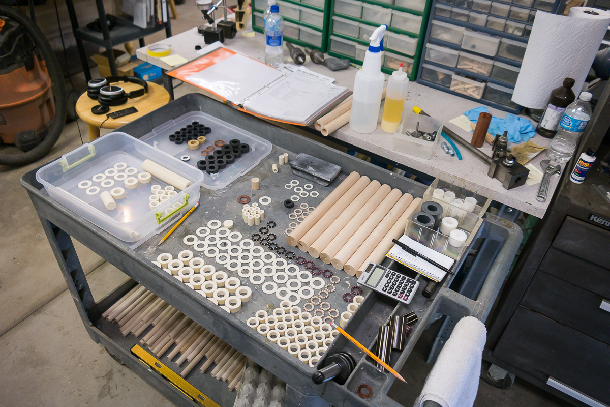 Making parts.