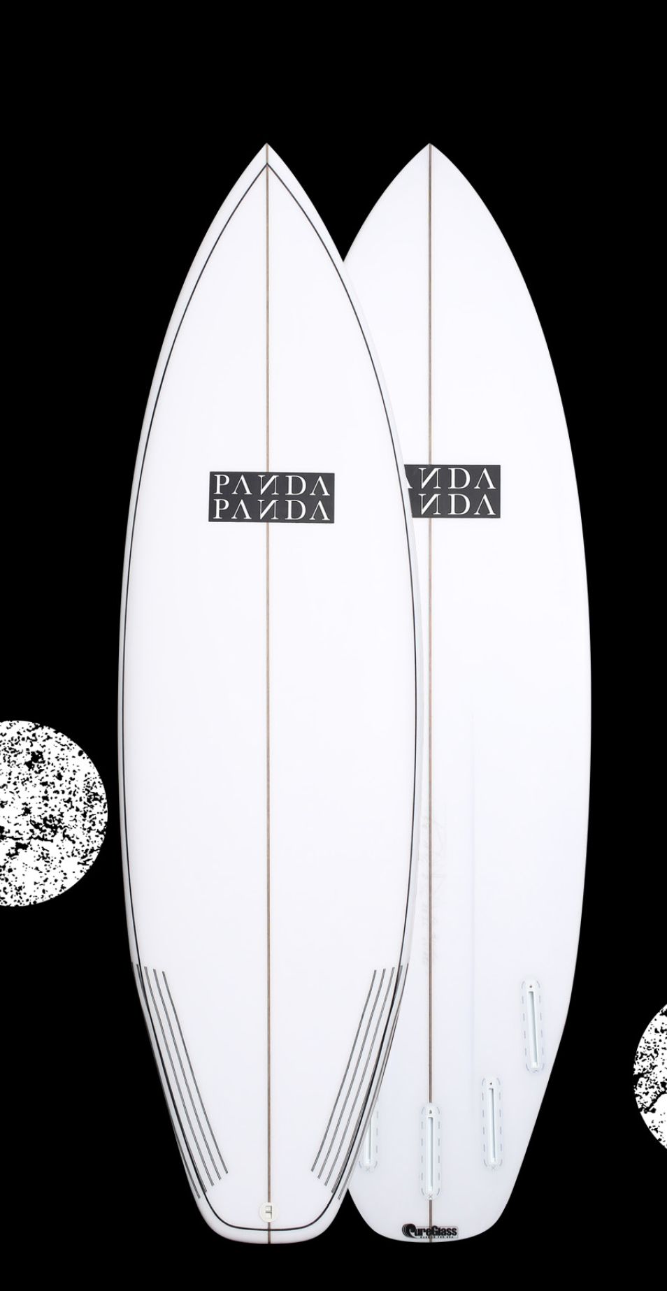 CHANNELED INN Designed in collaboration with Andrew Doheny, its short flat and fat with performance mixed in. It features a flat deck and bevelled rails with a wide 80’s bump squash tail. The bottom consists of a single concave throughout and 2 belly channels so this thing is built for speed. It will get up and go in the smallest mush and will hold a solid line in waves up to head high. Best surfed as a quad. 