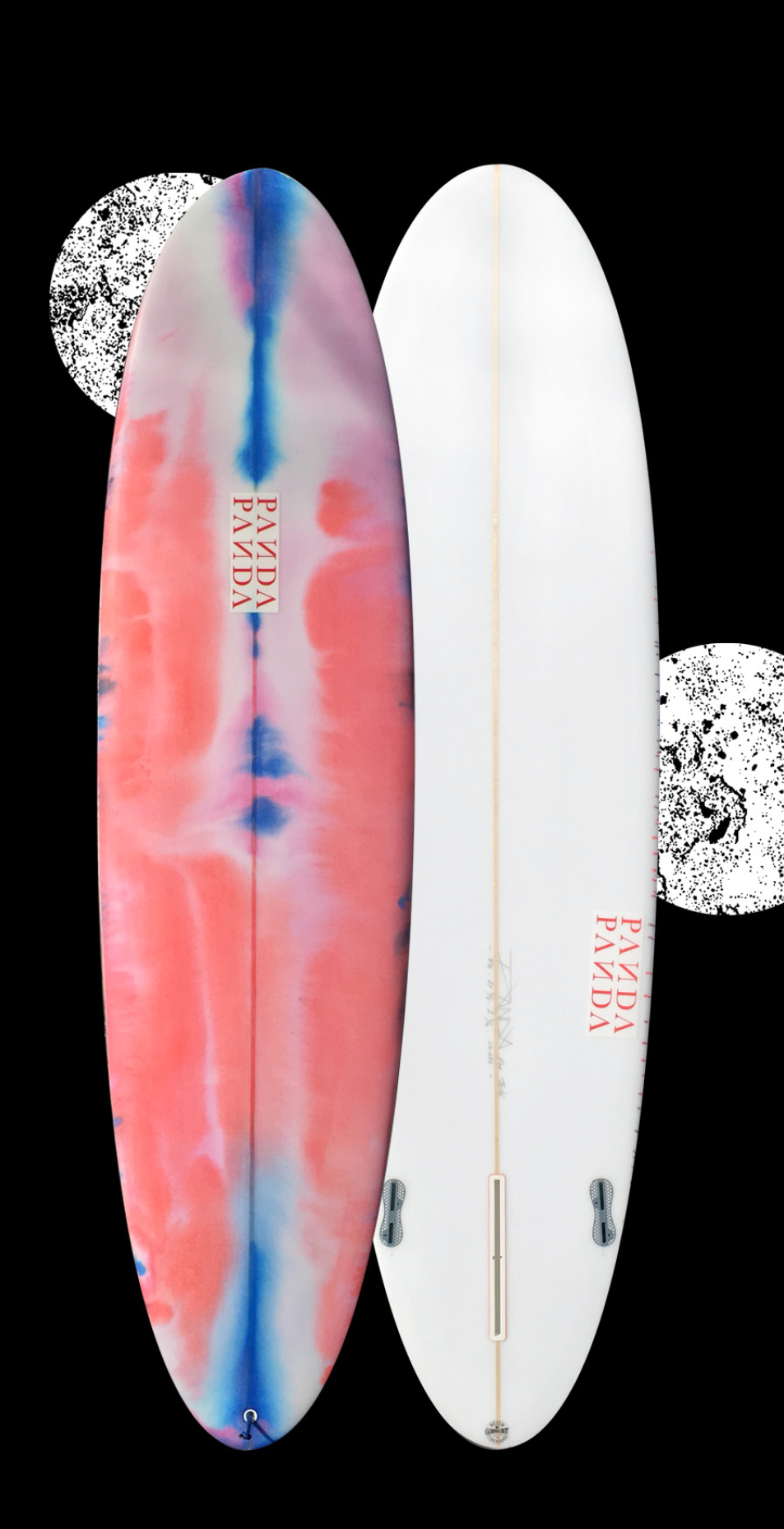 REPEATER 1, 2, 3 Repeater. No more scratching into walls and missing the section, only to have it reel off down the line in front of you. Our new mid length will make you glide, trim, fade repeat with effortless ease. The Repeater is available from 7’0- 8’0 and can be ridden as a single or 1 + 2. It features vee entry blending to a rolled rail single concave to vee out the tail combined with low pinched rails. This gives it the feeling of a hull but with more speed and ma - noeuvrability. 