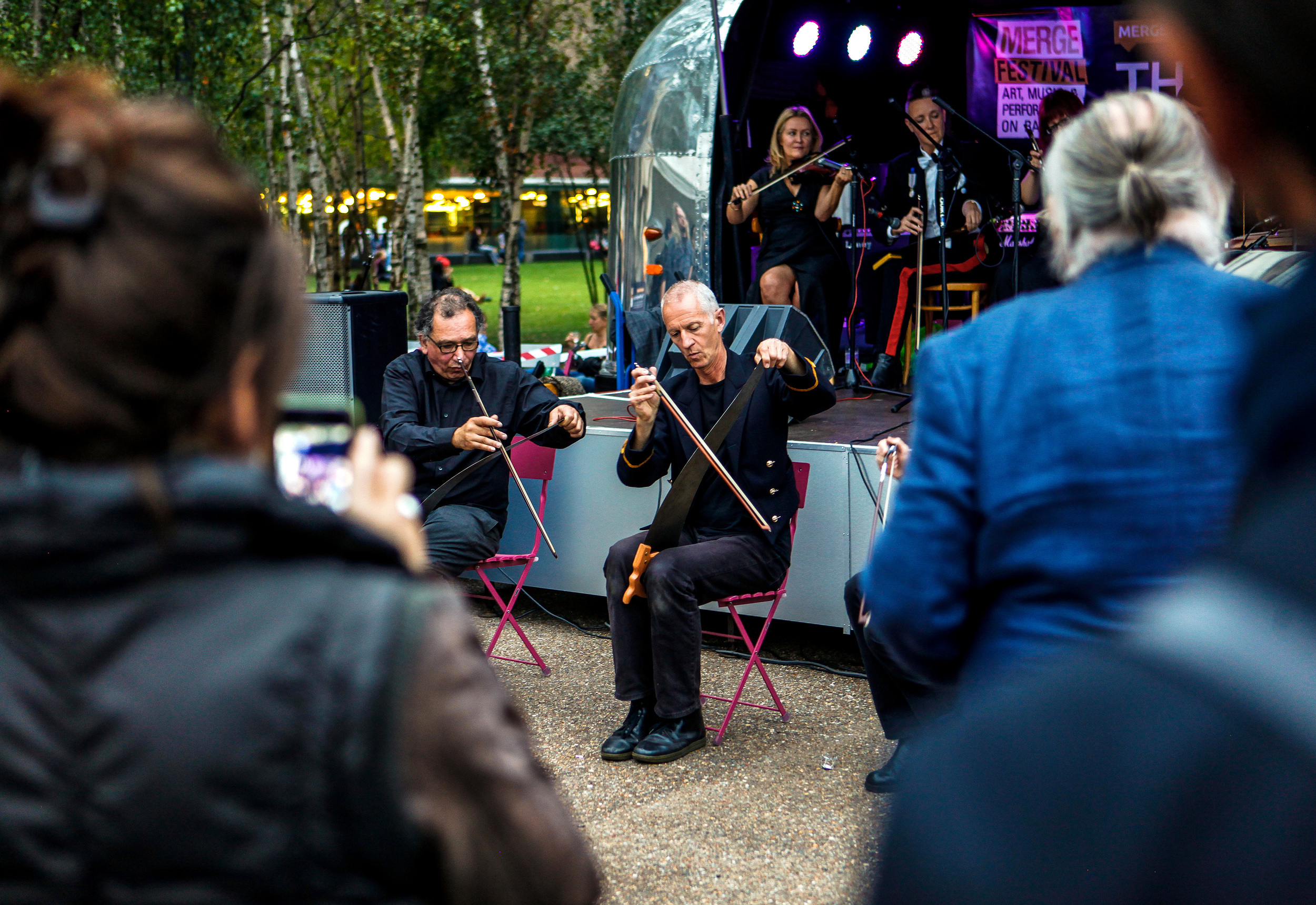 sawchestra, thru crowd- credit Tommophoto Merge Festival 2014.jpg