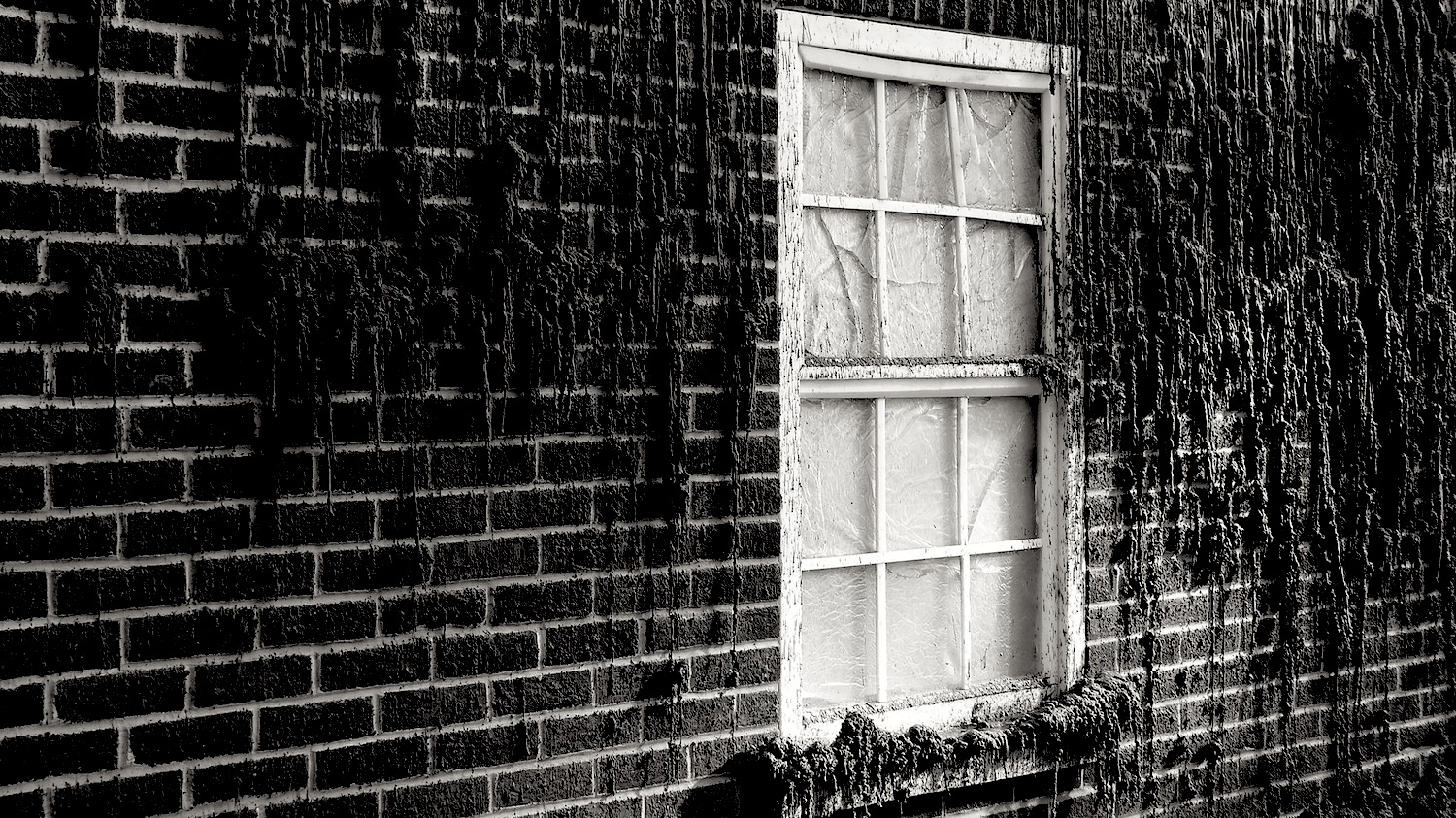 Wax window, bricks melting- photo by Angie Dixon- Illuminate Productions