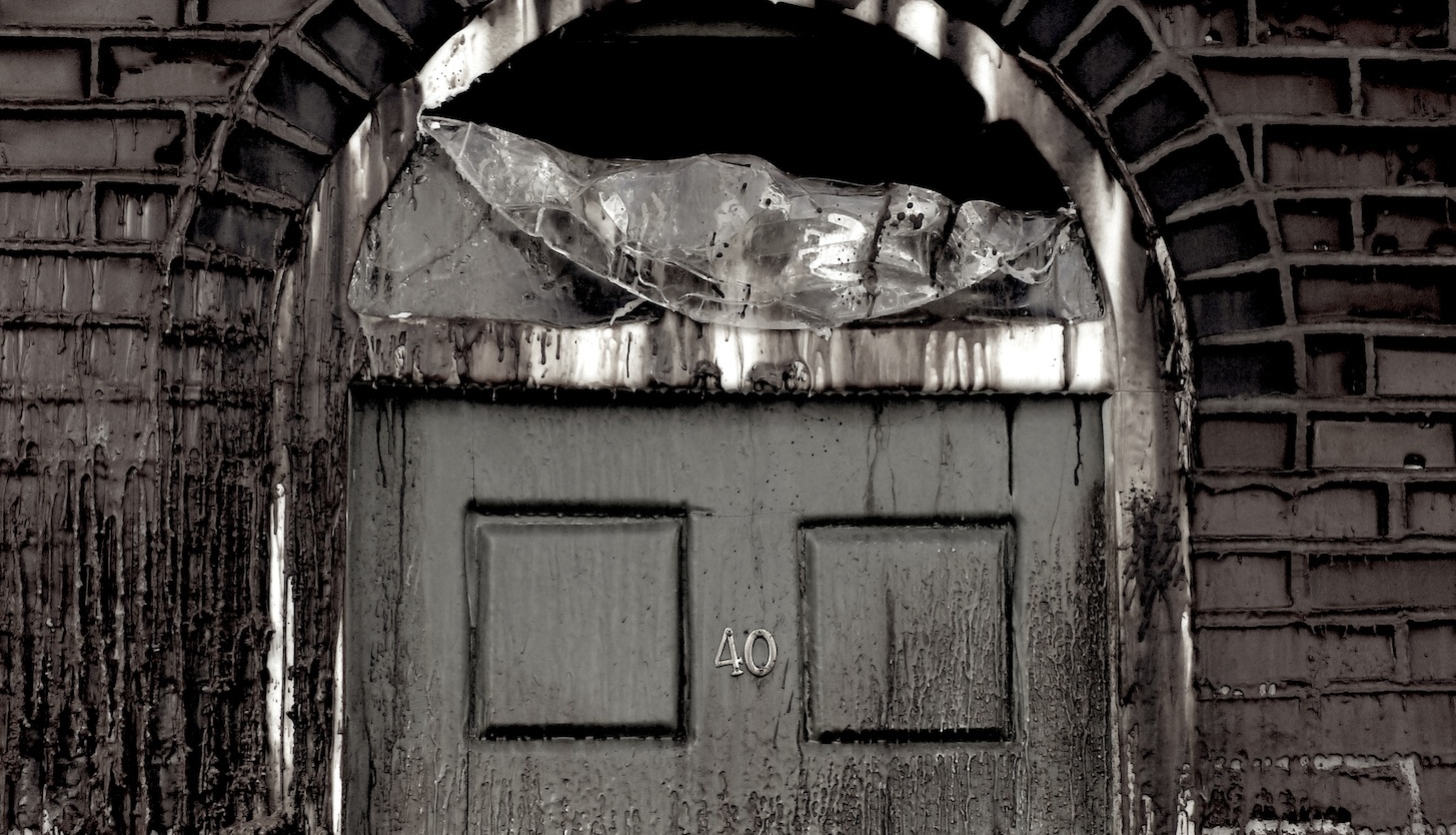 Wax door melting november 6th 2014 by Angie Dixon- Illuminate Productions