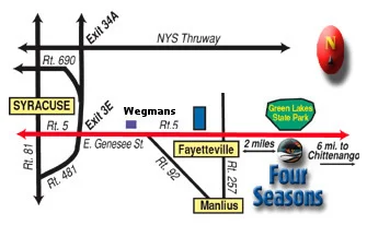 Map to Four Seasons