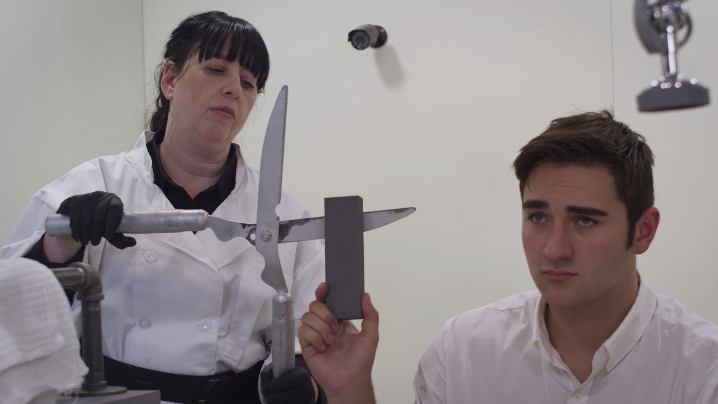   Crisp Lips  is a full-length absurdist comedy written and directed by Madison Bounds.  The soundtrack is available here.  