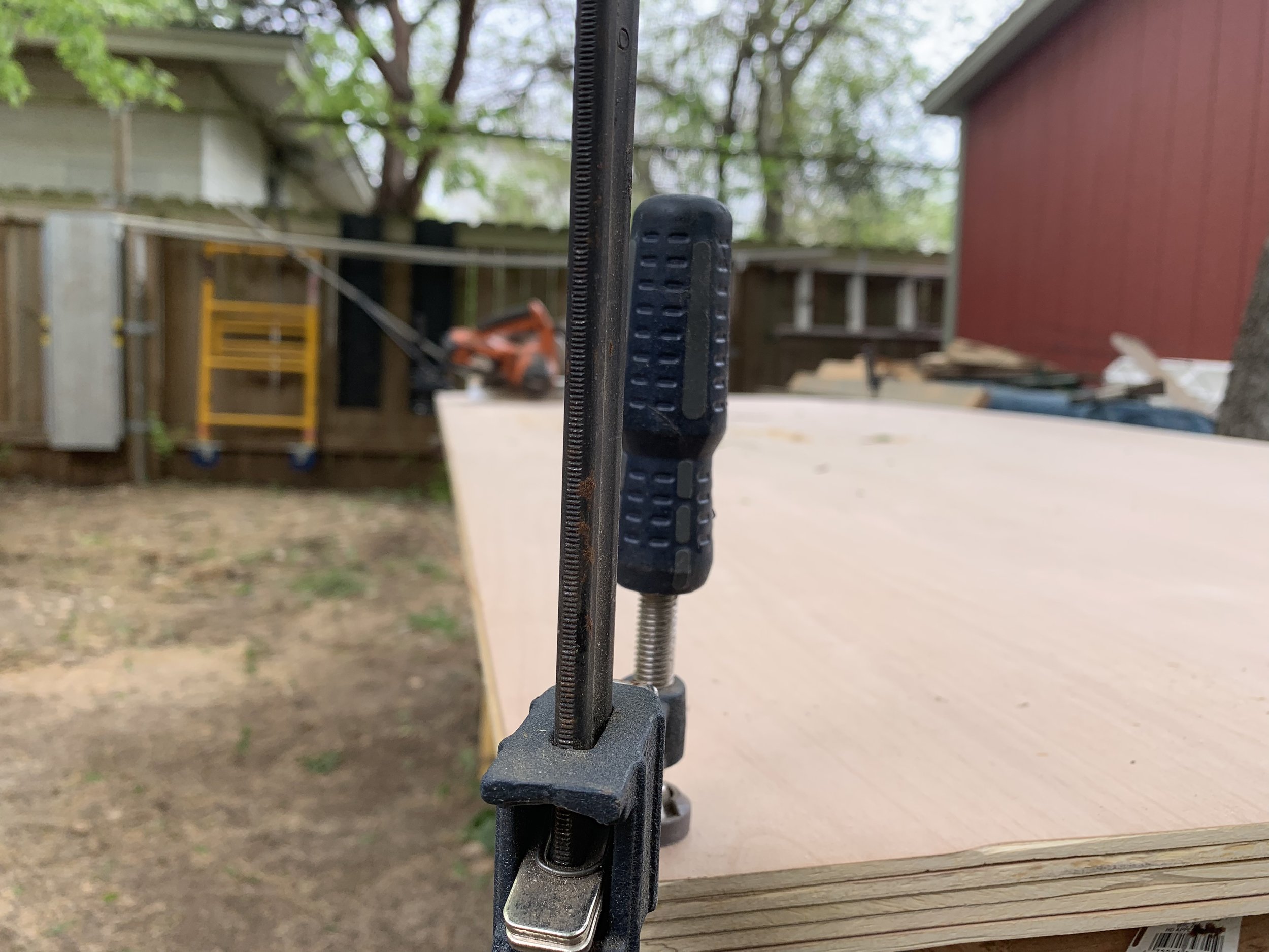  Each of the wells is separated by one of these panels. We had a ton of these to cut. Our first job was to do a rough cut before we jumped into the precision cuts. It’ll make the wood more manageable to cut into pieces where we had the exact size we 