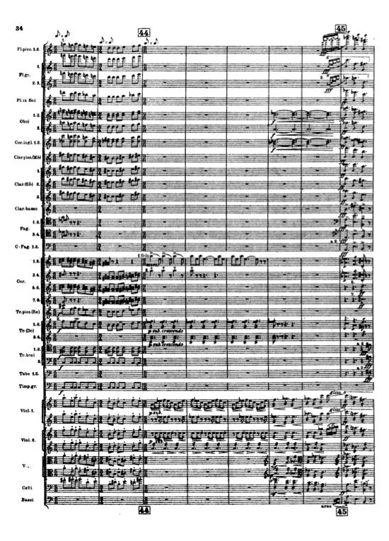 Stravinsky, The Rite of Spring, Rehearsal Numbers 44 &amp; 45