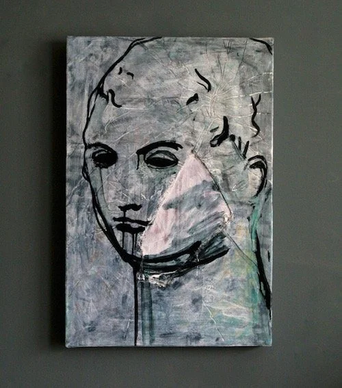 Enter the Son (2012), an early figurative work by British artist Jonathan Joubert, part of a body of work preceding the ongoing ANAXIMANDER series.