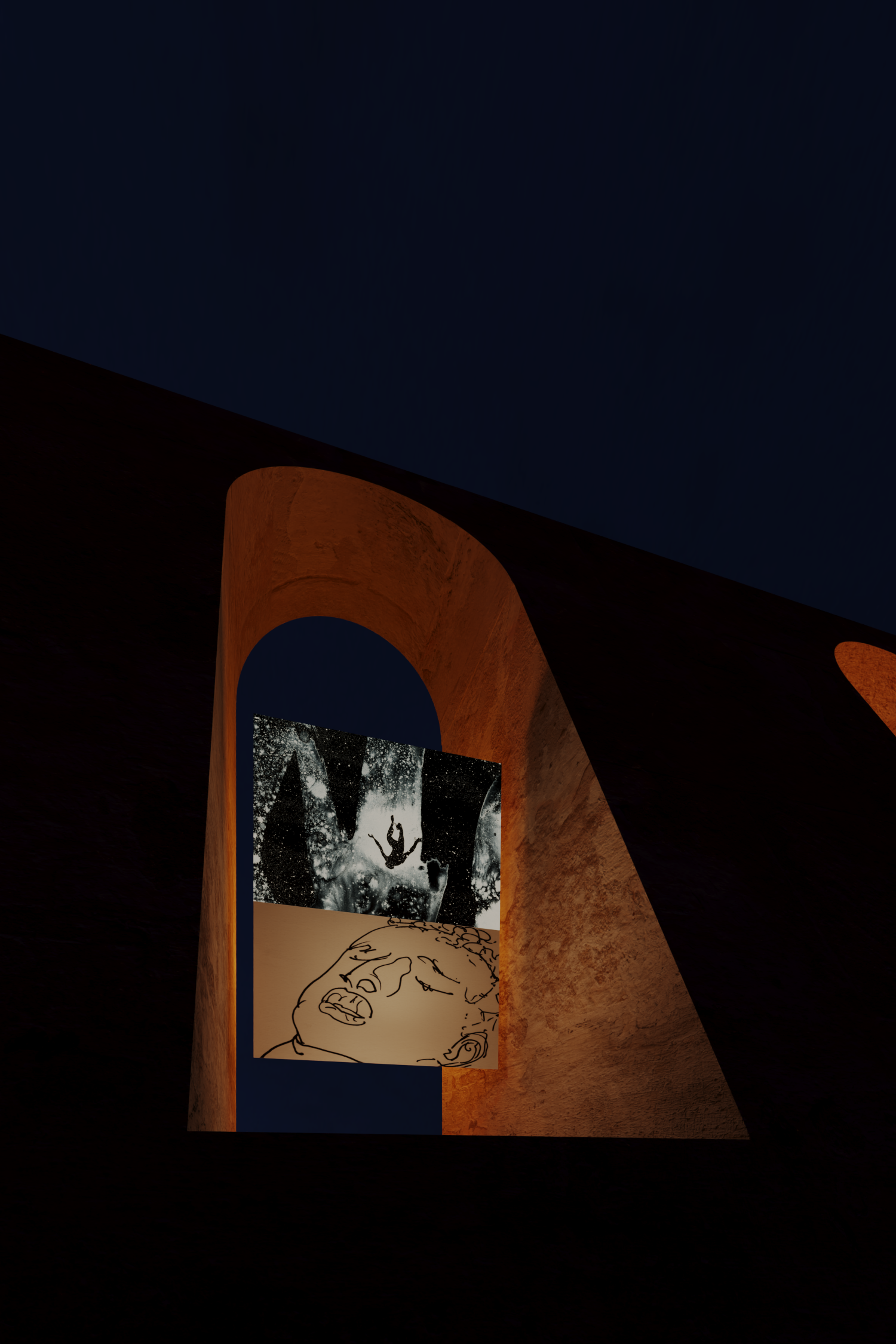 ANAXIMANDER: Rooms - Tower, alcove installation study View II