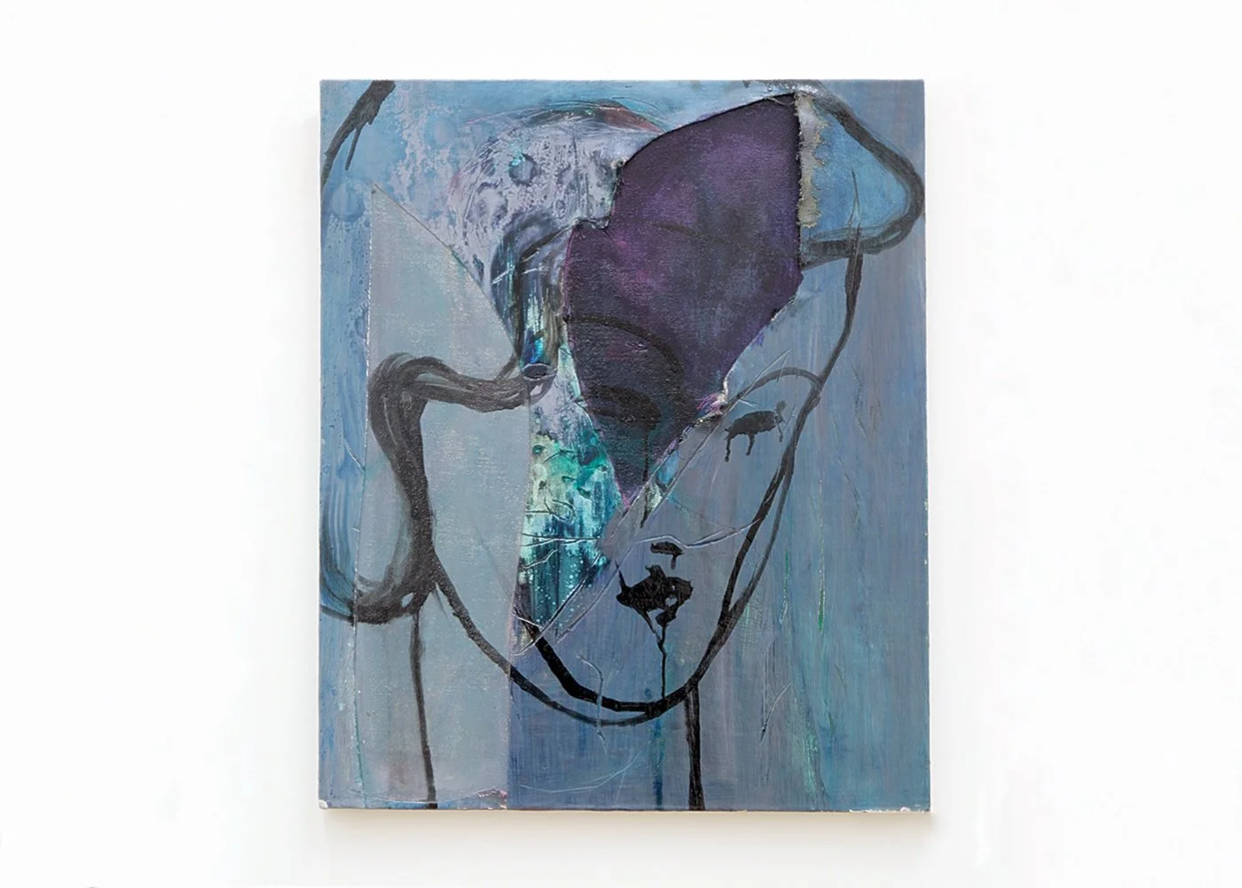 Enter the Mother (2011), an early painting by British artist Jonathan Joubert exploring distorted figuration and psychological portraiture.