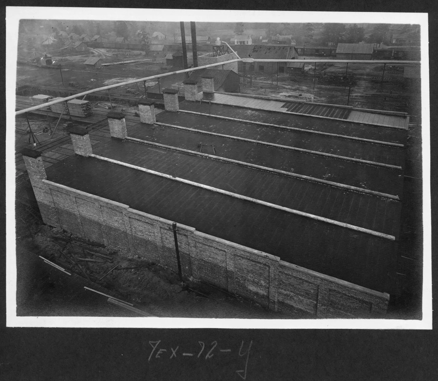 Tex72 Dry Kiln Aerial Photograph from Water Tower