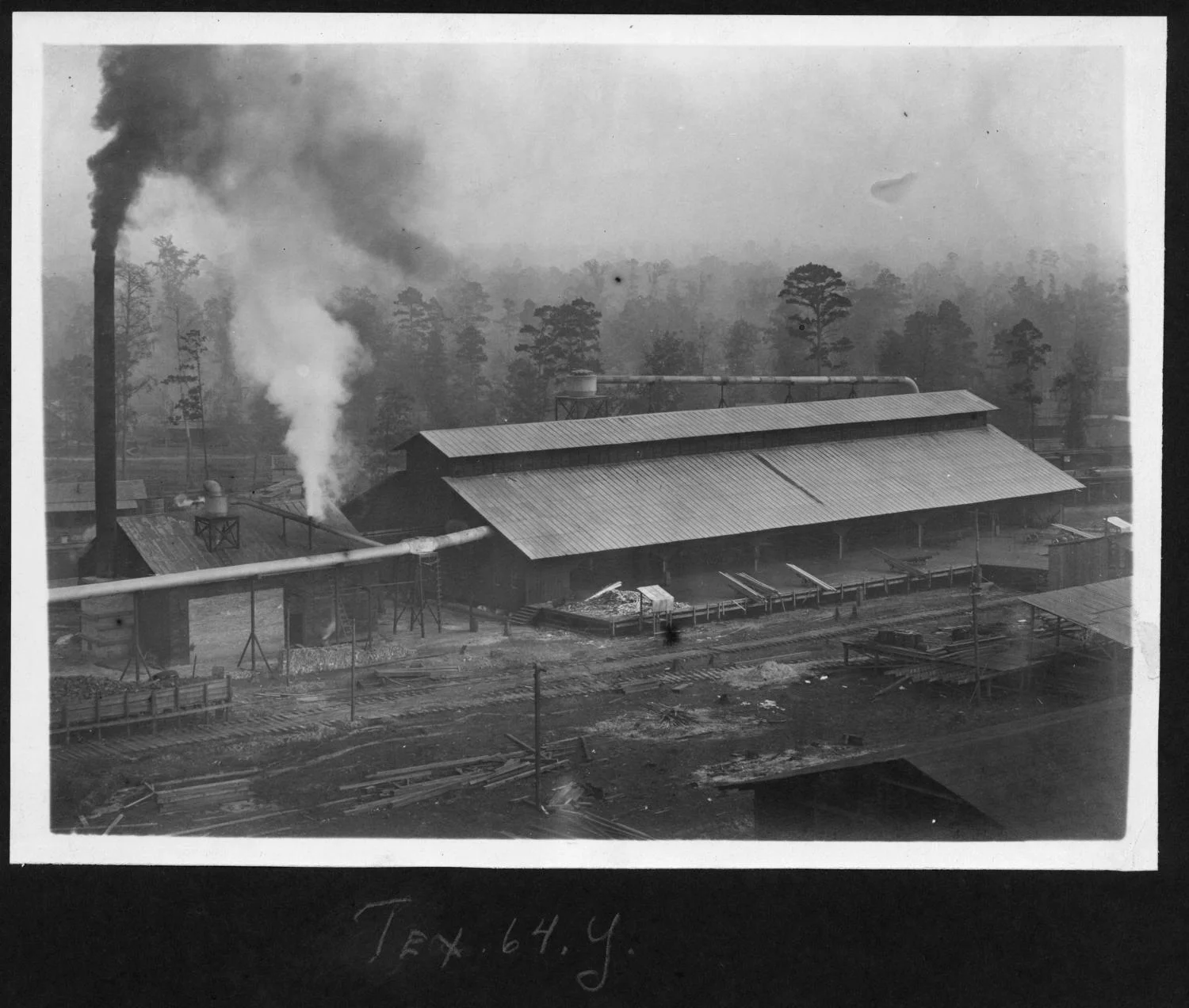 Tex64 Aerial Photograph of the Planing Mill