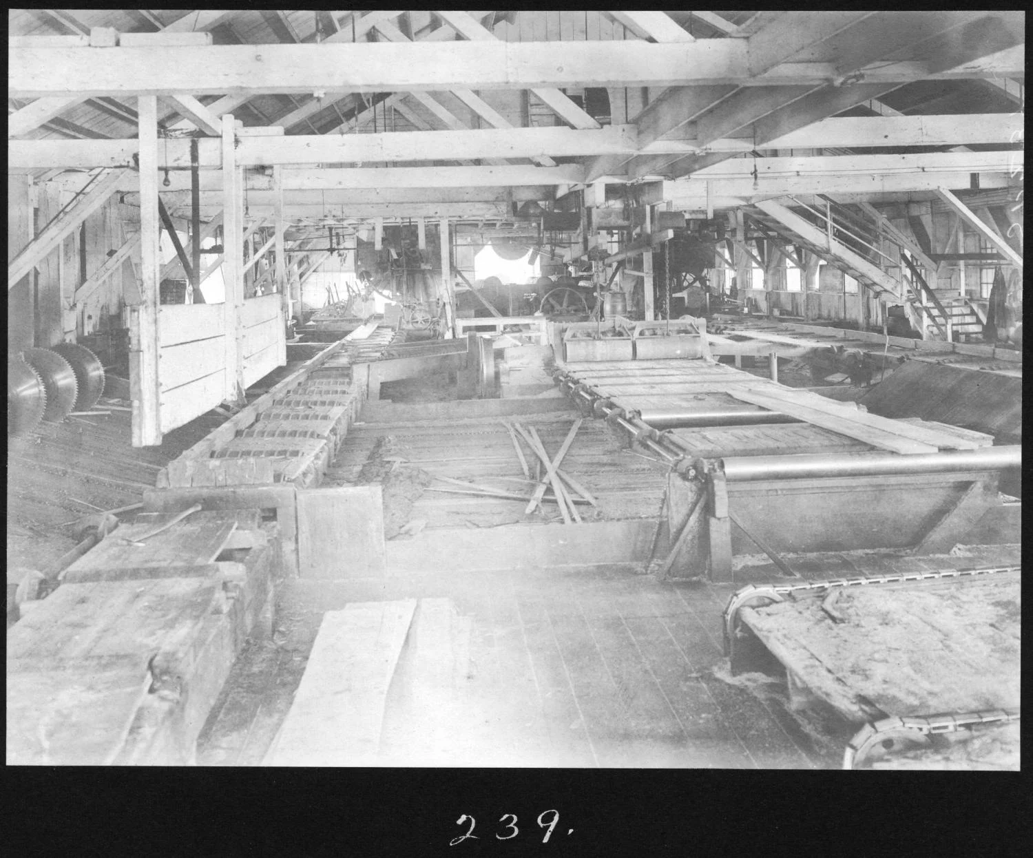 S. P. 239 Yellow Pine Sawmill Interior
