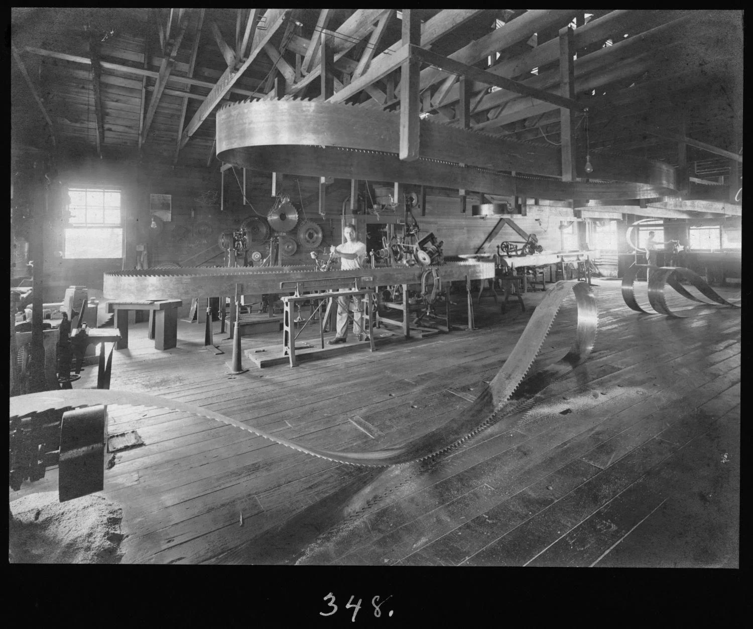 S.P. 348 Sawmill saw filer 1907