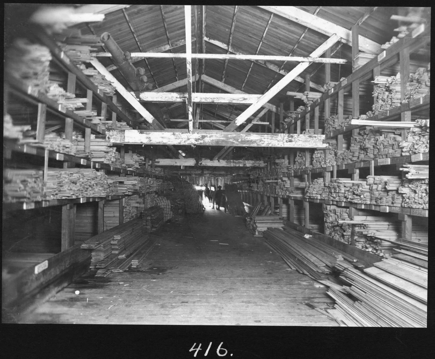 S. P. 416 Molding Shed Interior