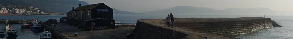 The Cobb at Lyme Regis, situated close to Bonhays Meditation and Retreats Centre