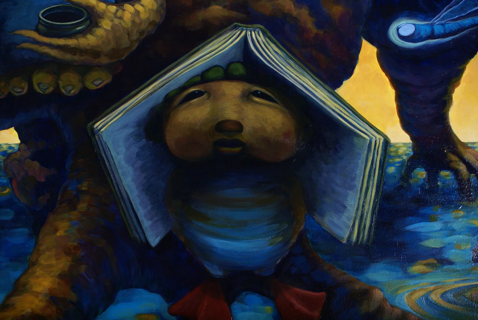 detail of In the Realm of the Golden acrylic 2007 photo credit: Peter Ellenby