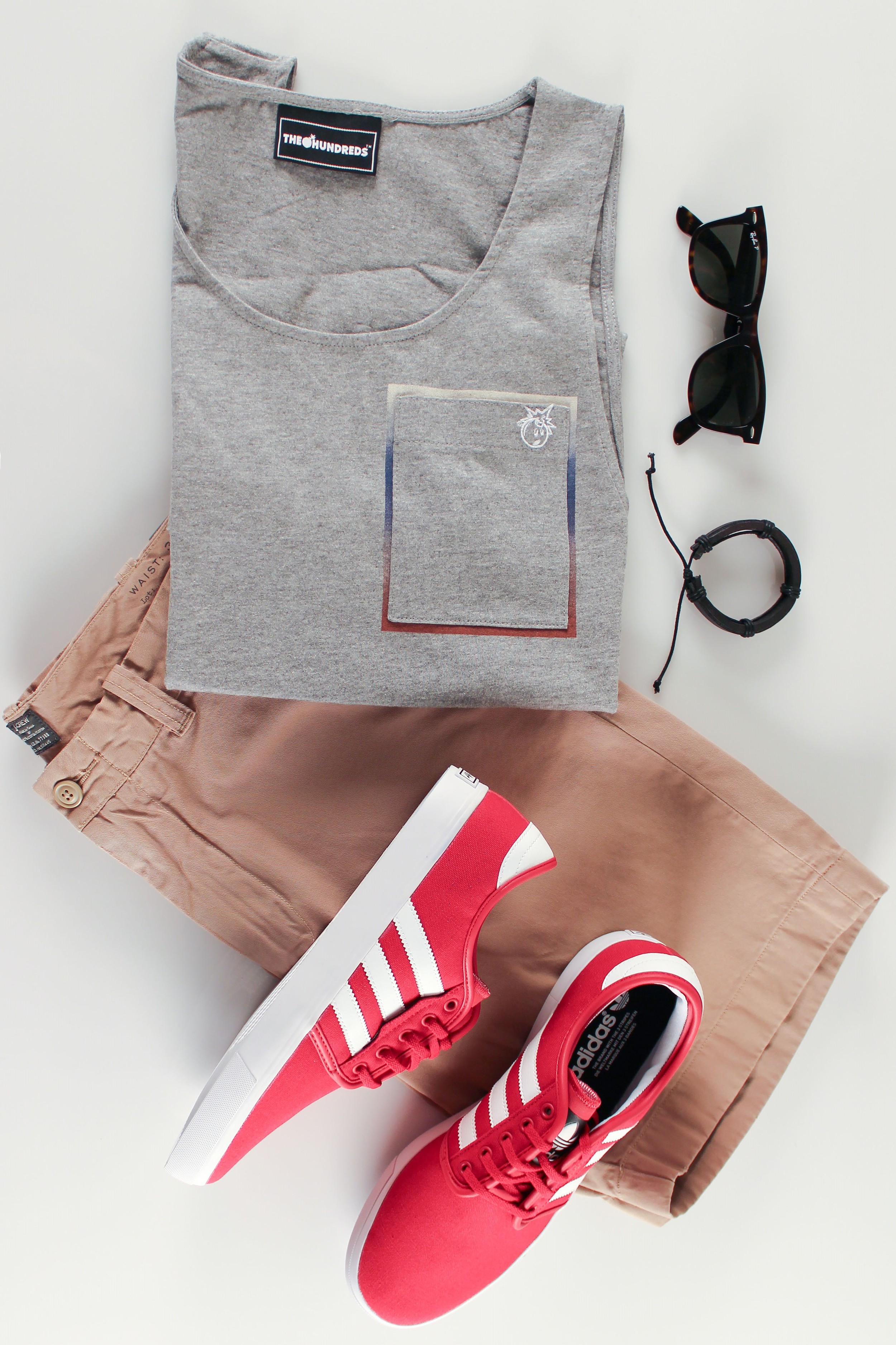 red adidas shoes outfit