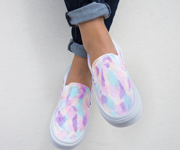 diy rainbow vans