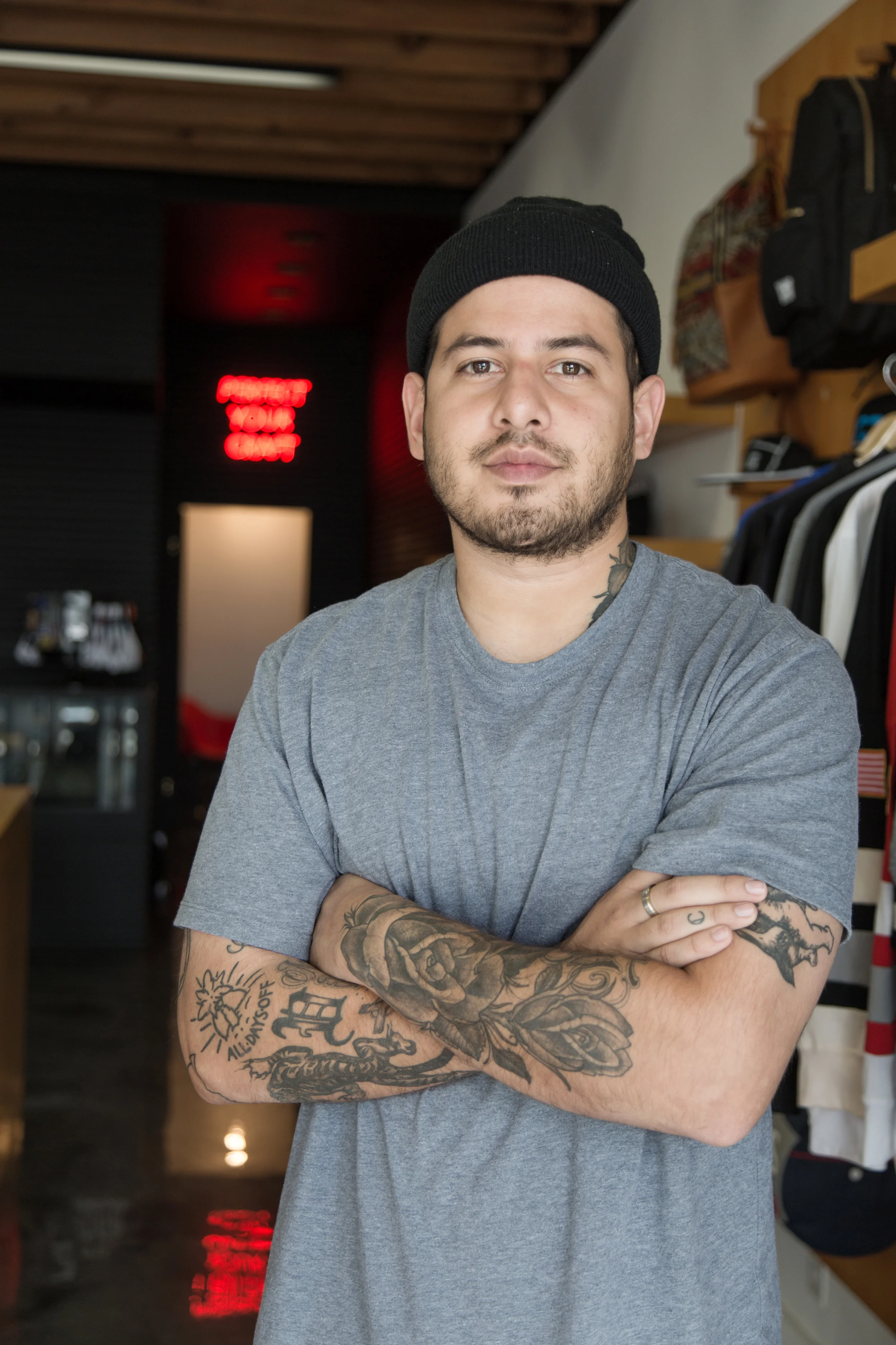 Joshua Vides at the CLSC store in Los Angeles.
