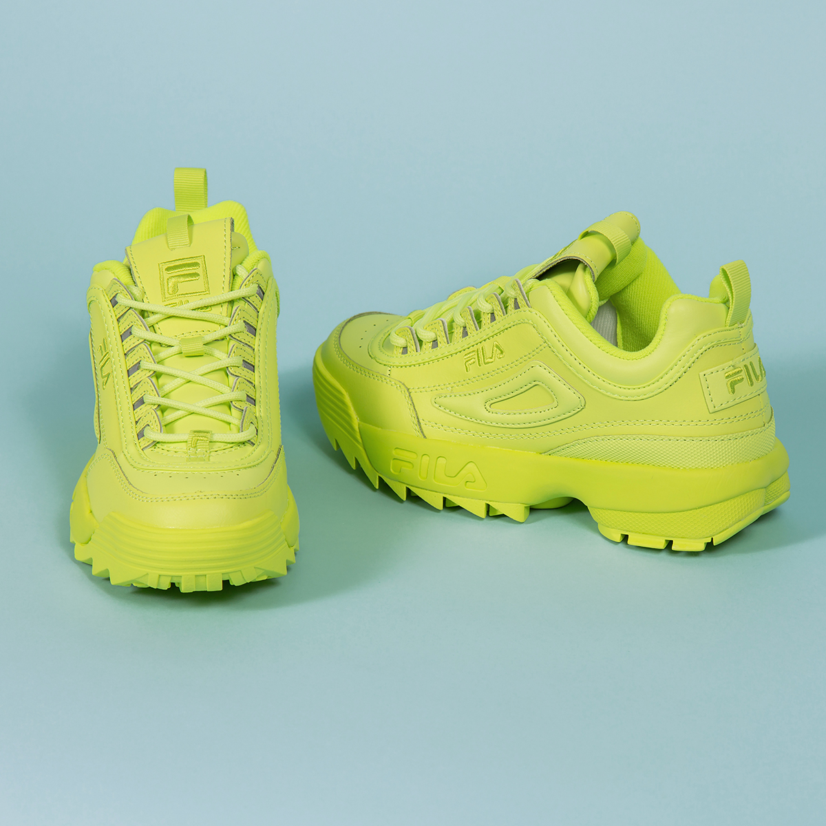 fila disruptor 2 green yellow