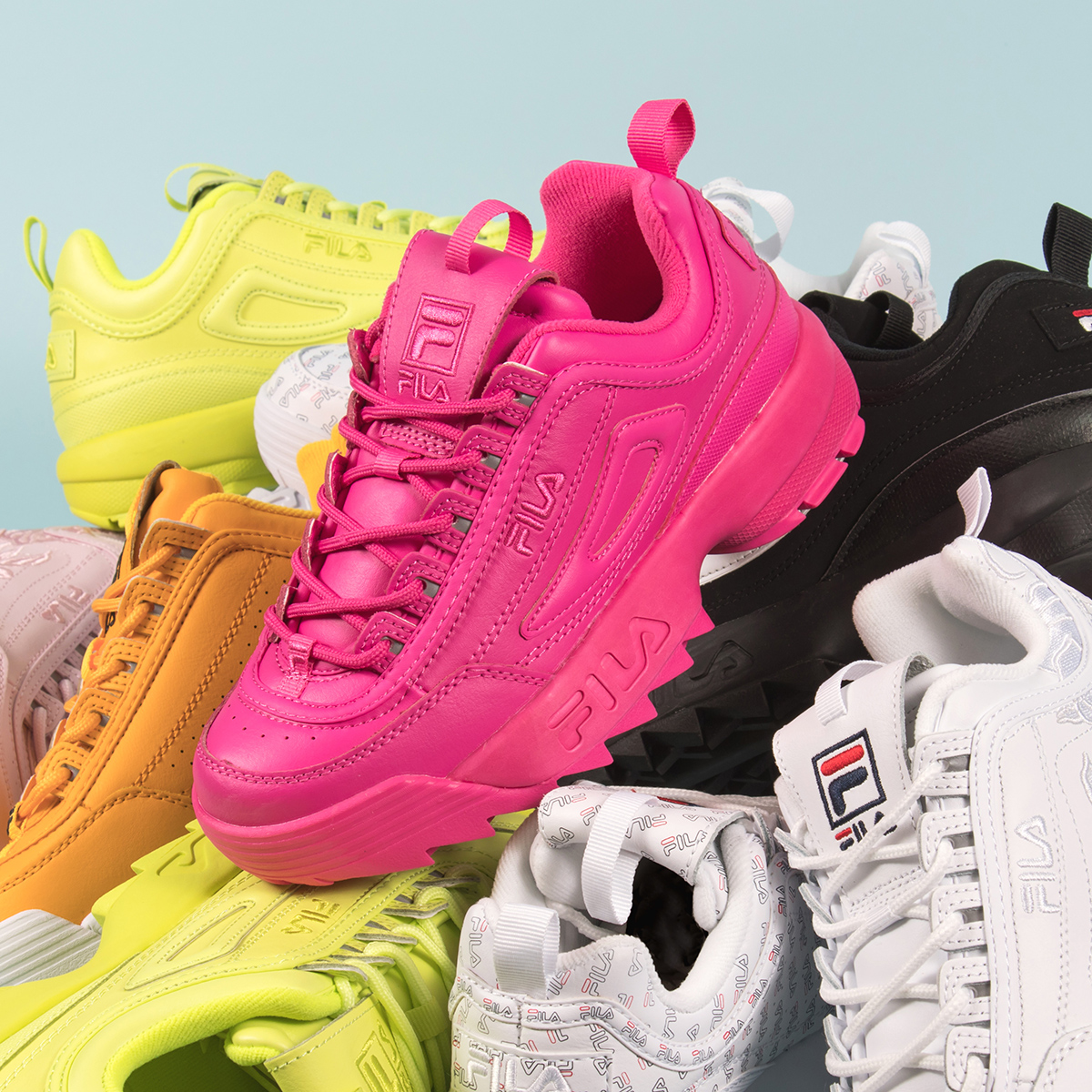 hot pink fila sneakers Shop Clothing 