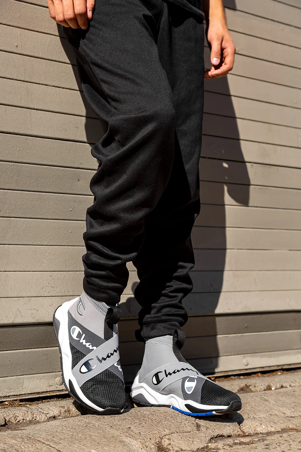 champion rally pro shoes on feet