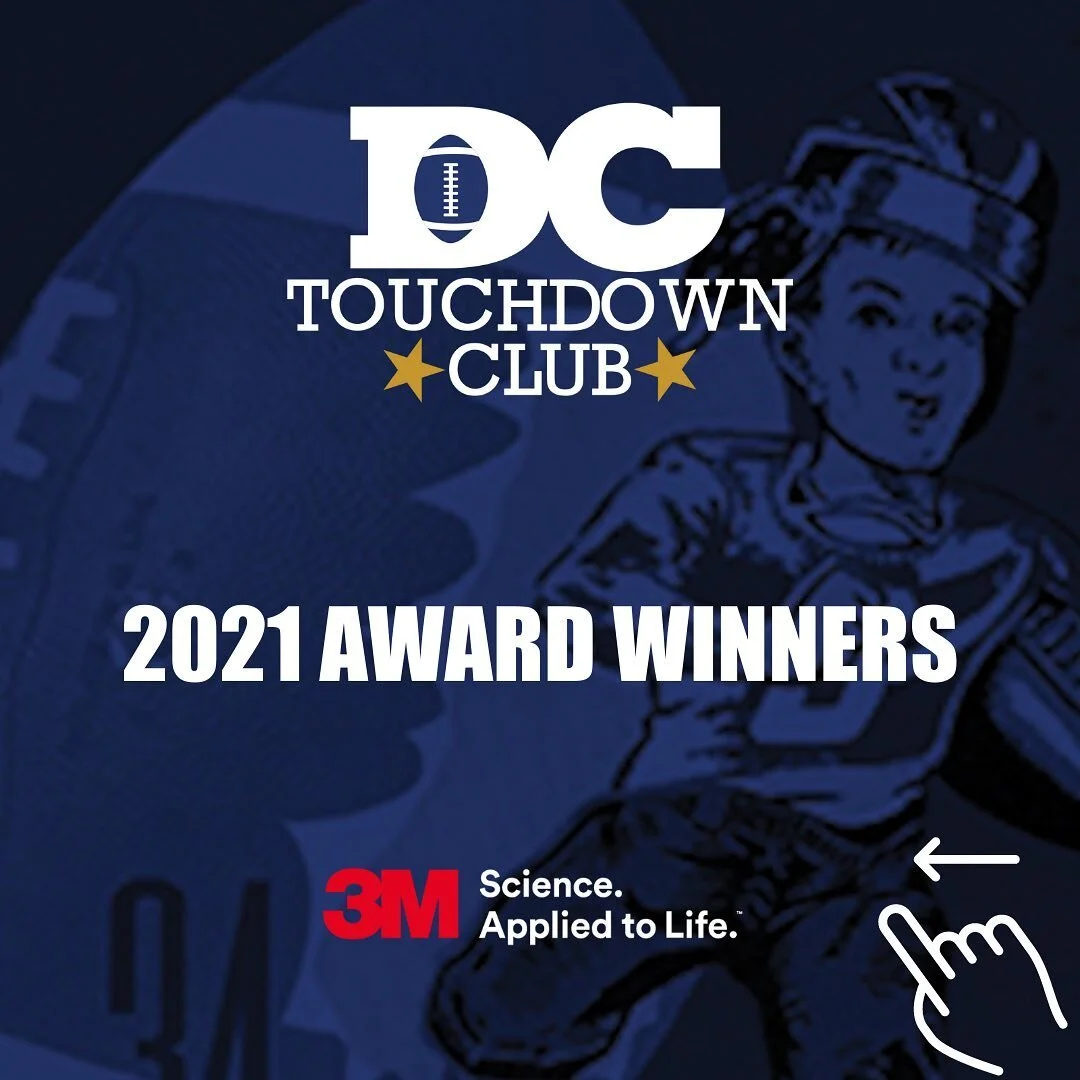 Congratulations to the 2021 DC Touchdown Club Award Winners! Learn more in link in bio!