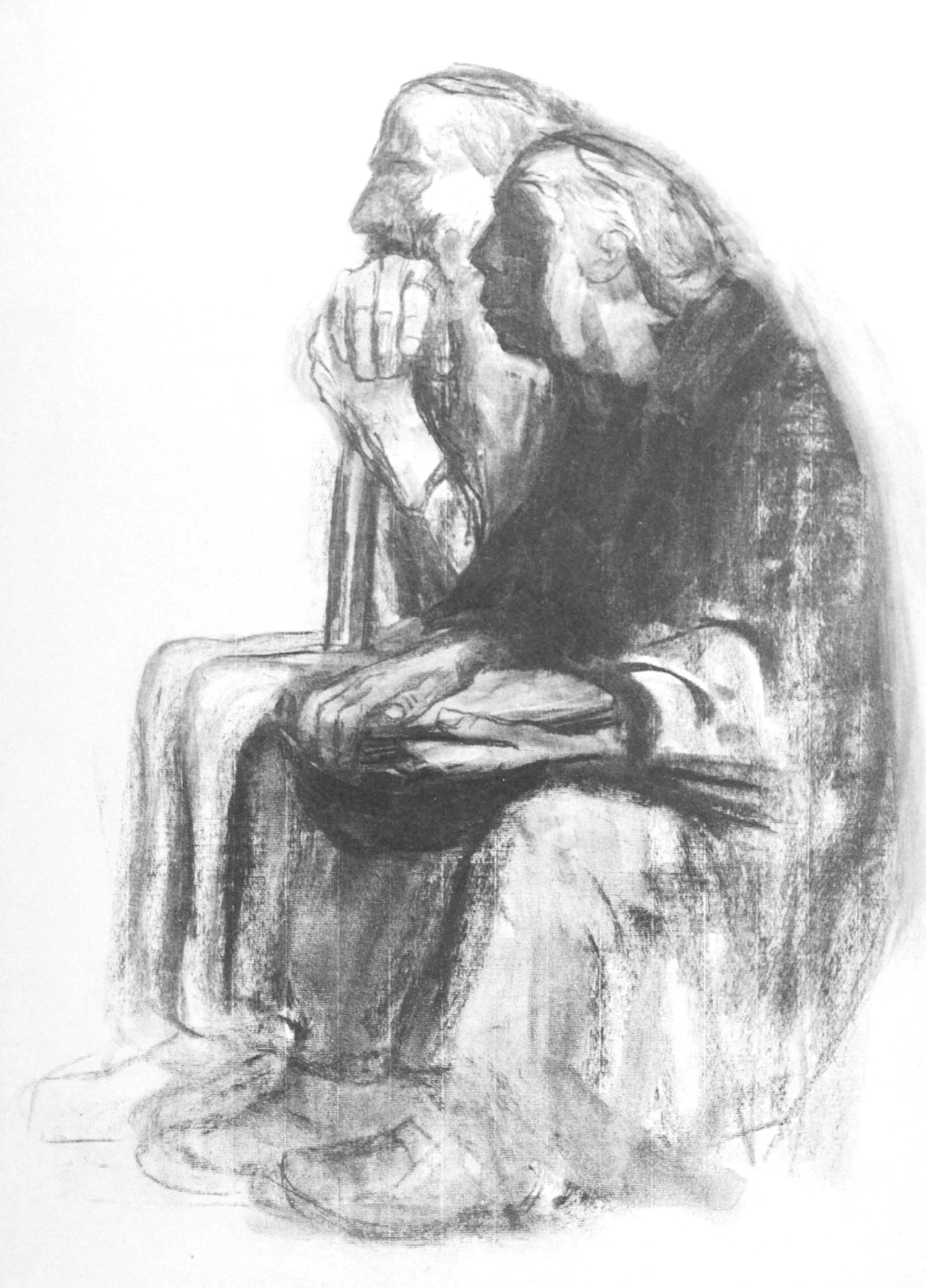 Self Portrait With Karl Kollwitz, 1942
