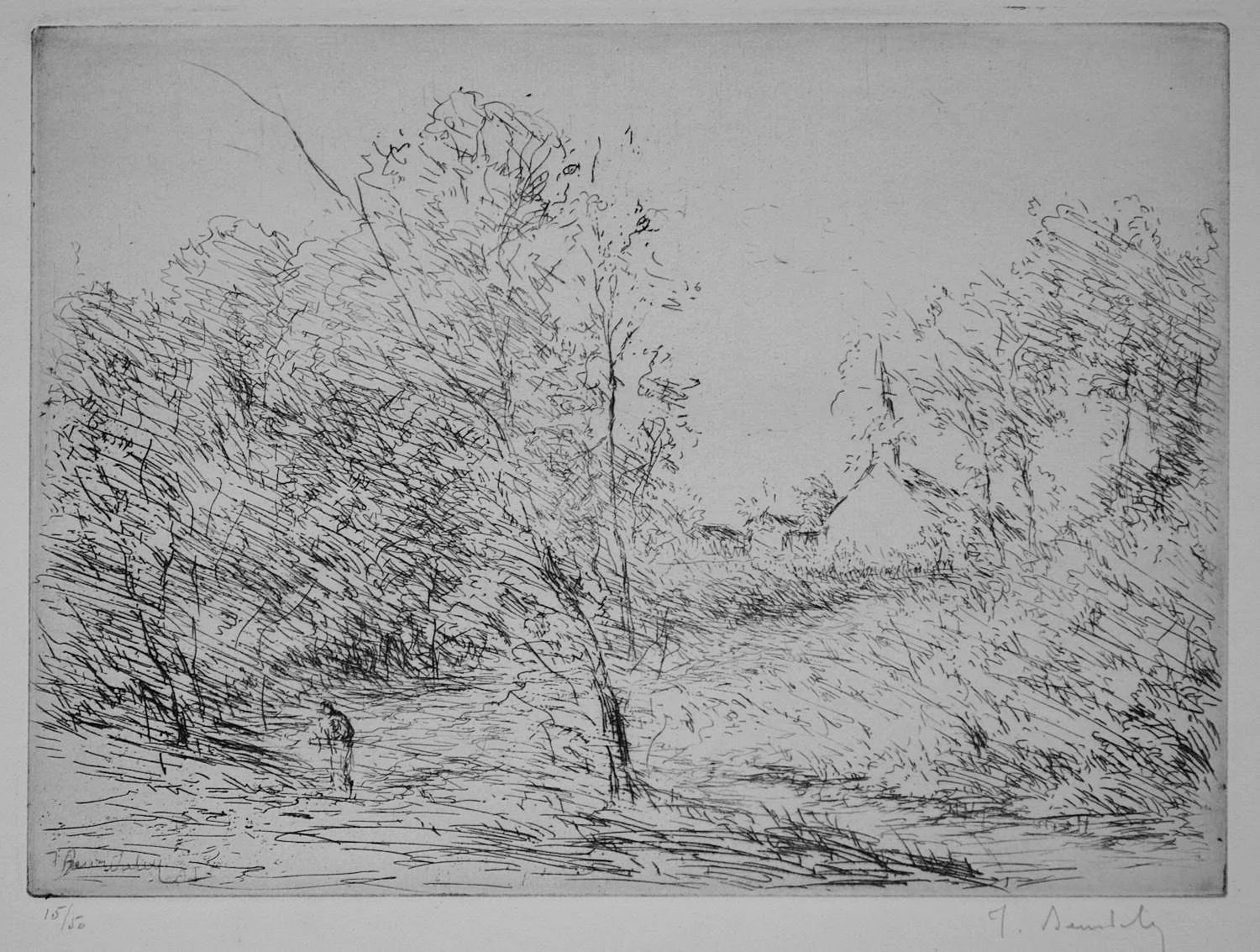 Le sentier près du village (St. Brice)
