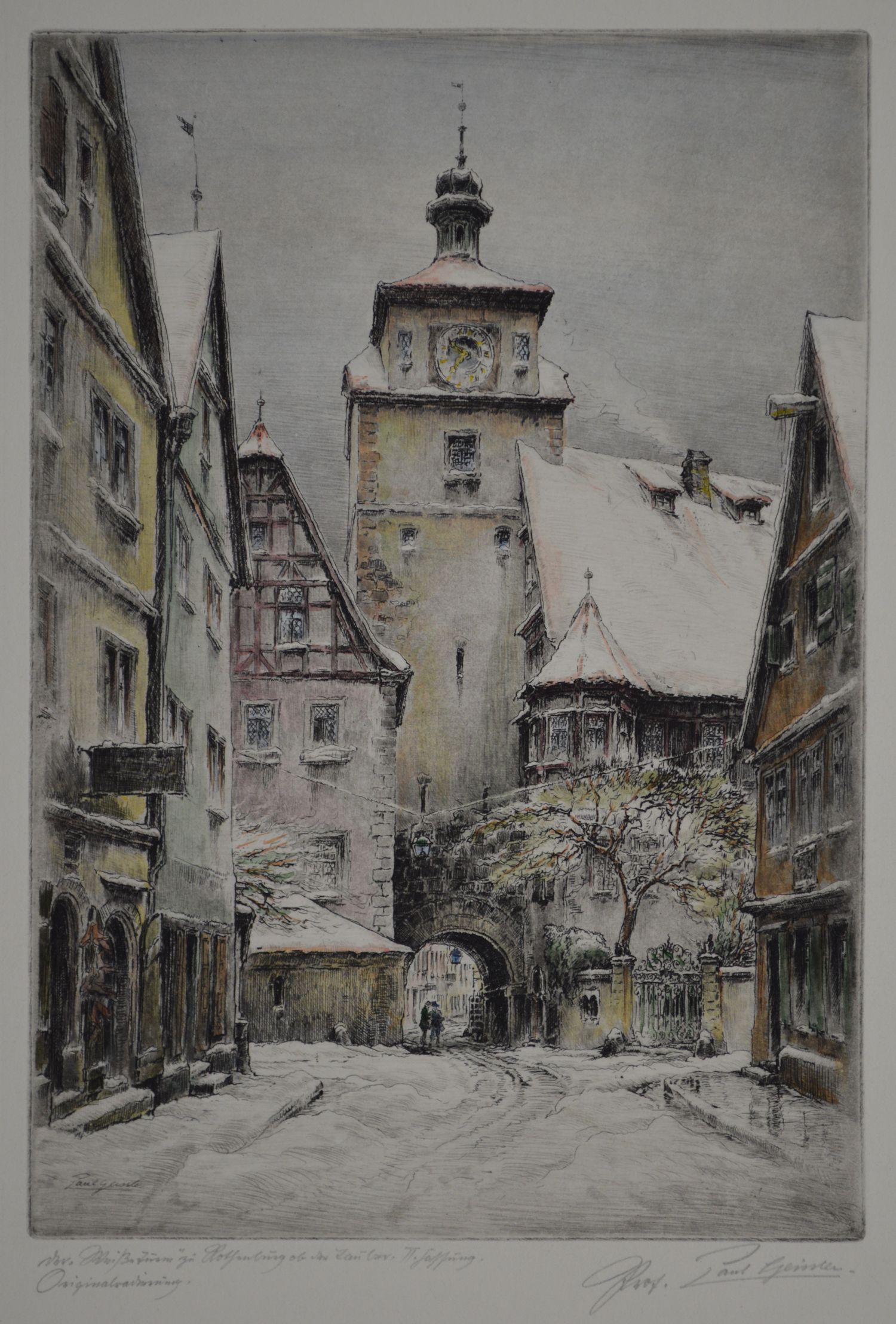 Winter View Of Rothenburg