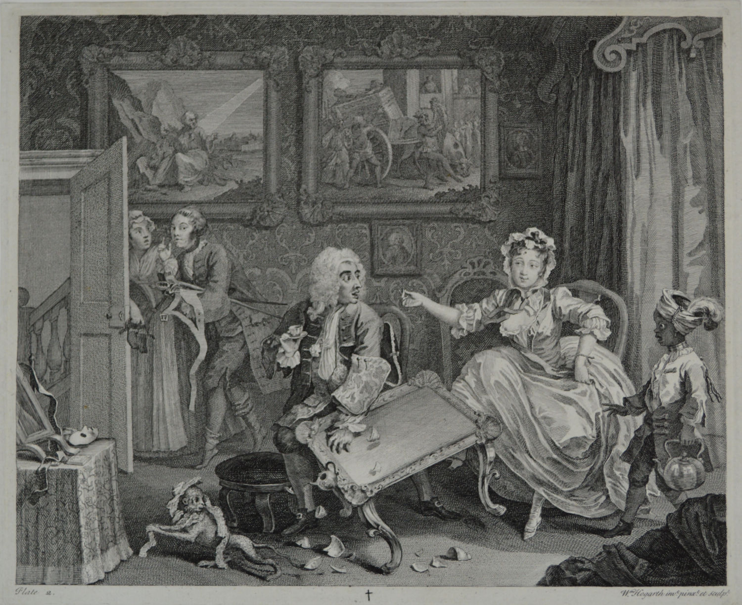A Harlot's Progress, Plate 2