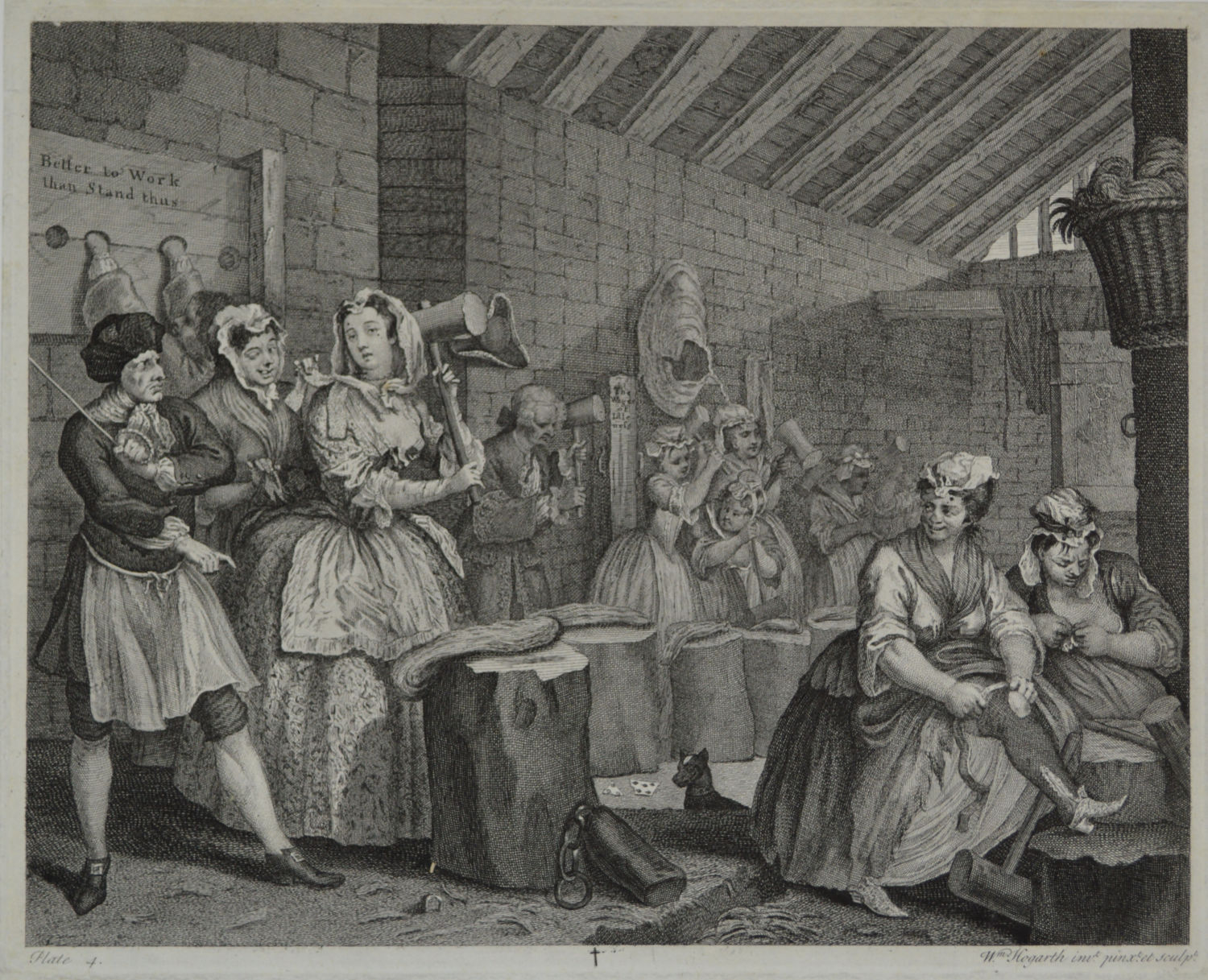 A Harlot's Progress, Plate 4