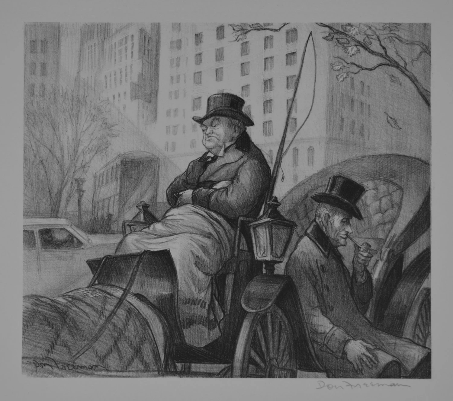 Lithograph, 1941; edition of 250. Image size 10-5/8” x 9¼”; sheet size 16-1/8” x 12-5/8”. Published by Associated American Artists, New York. Signed in the stone and in pencil by the artist in the lower margin. Fine. $525