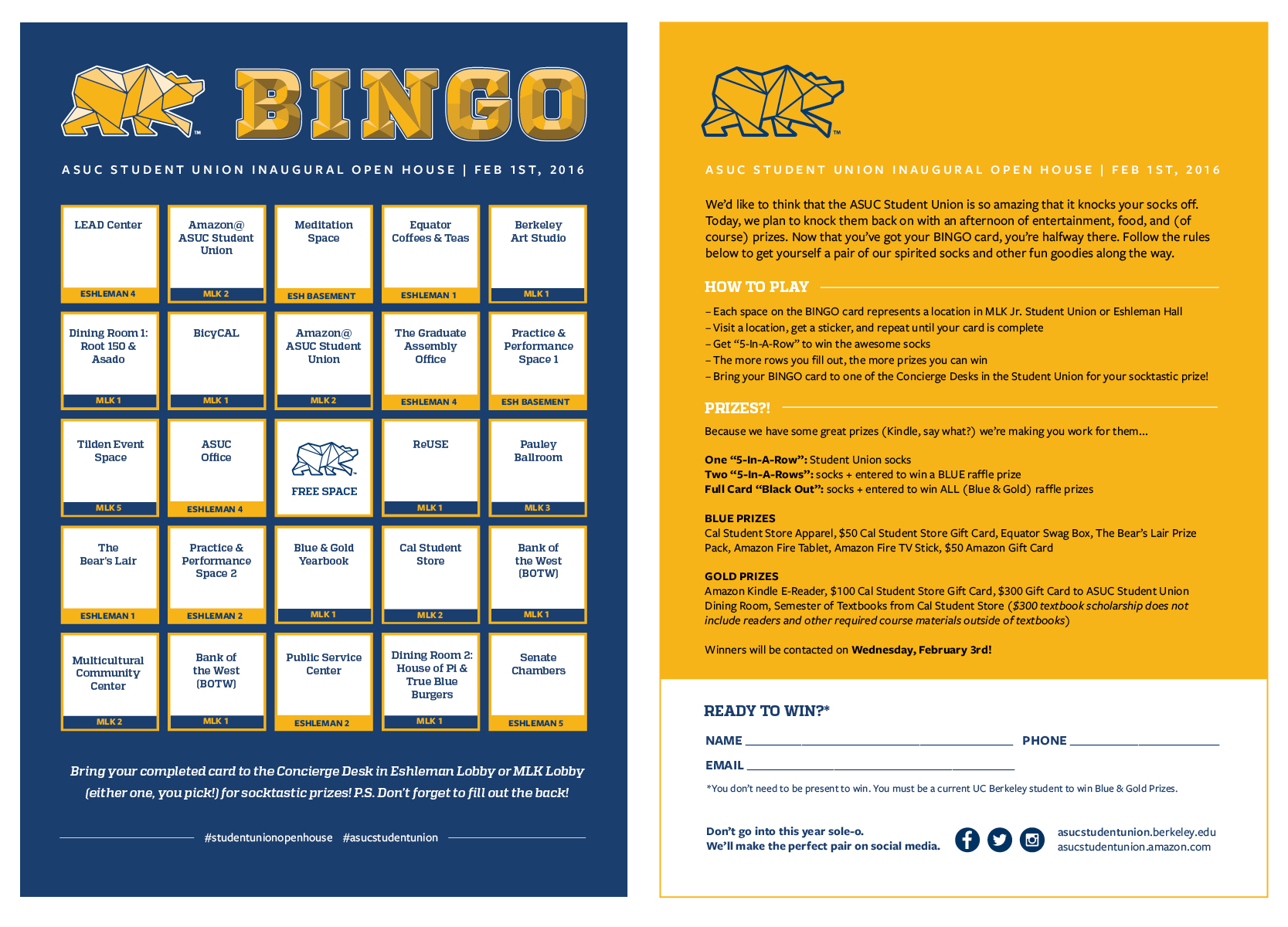 BINGO! card