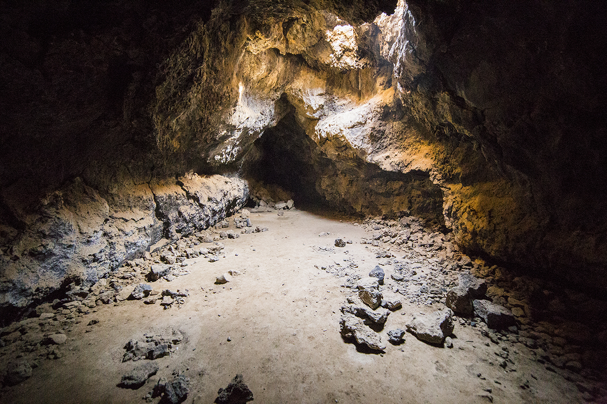 Lava Tubes, Mojave Desert CA / photo by Tim Johnson