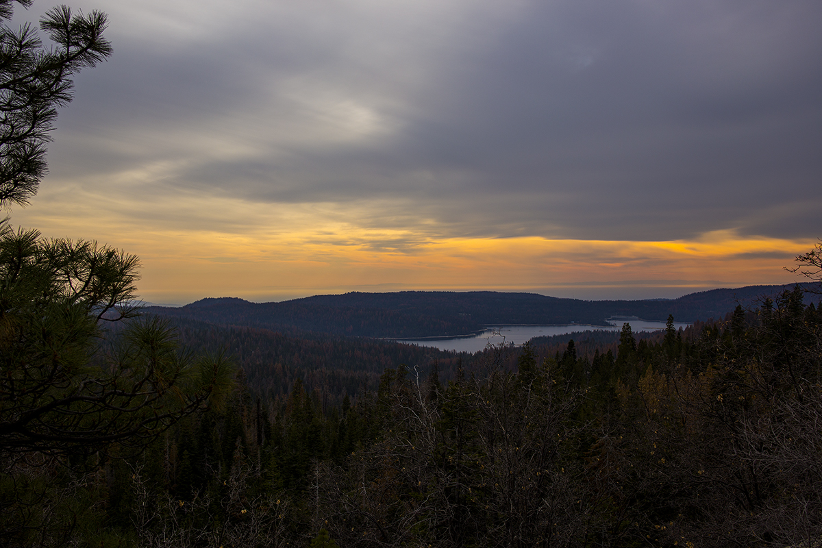 View of Shaver Lake from 8,000 ft.