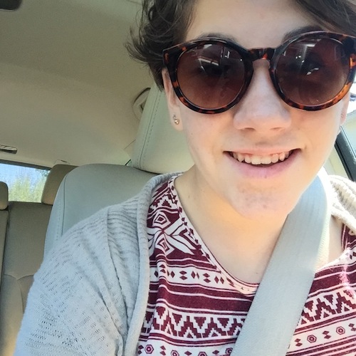Our oldest daughter (4th child) drives. She drives, you guys!