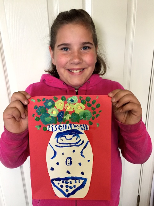 She is a singer and loves to swim and play tennis with me. 6th grade this year!