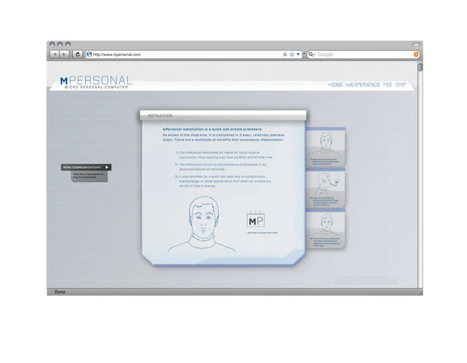  Webpage explaining the implantation process.&nbsp; 