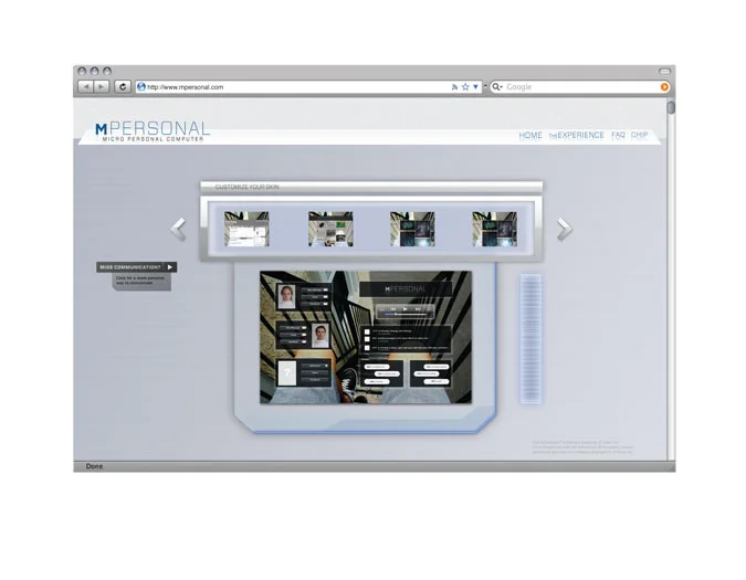  Webpage showing an implantee's point of view.&nbsp; 