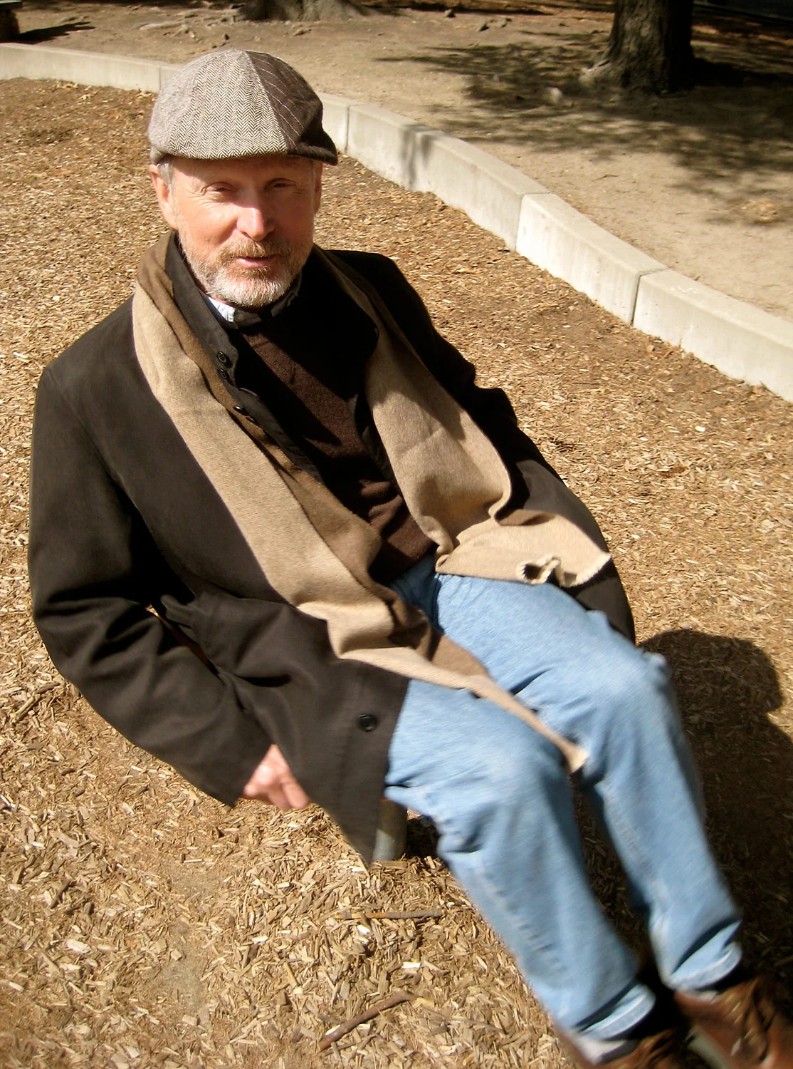 Jim Pyle, in the playground