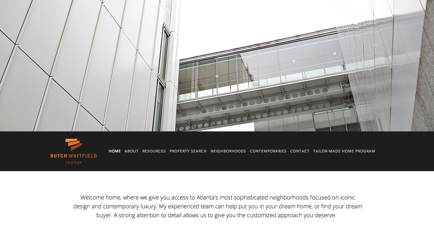 Website Design: Butch Whitfield Realty, Atlanta, GA