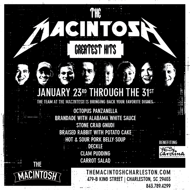 Event: The Macintosh, Charleston, SC