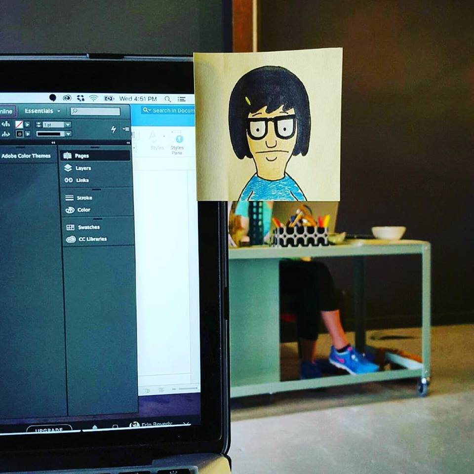 Erin's interpretation of our Tina as Tina Belcher