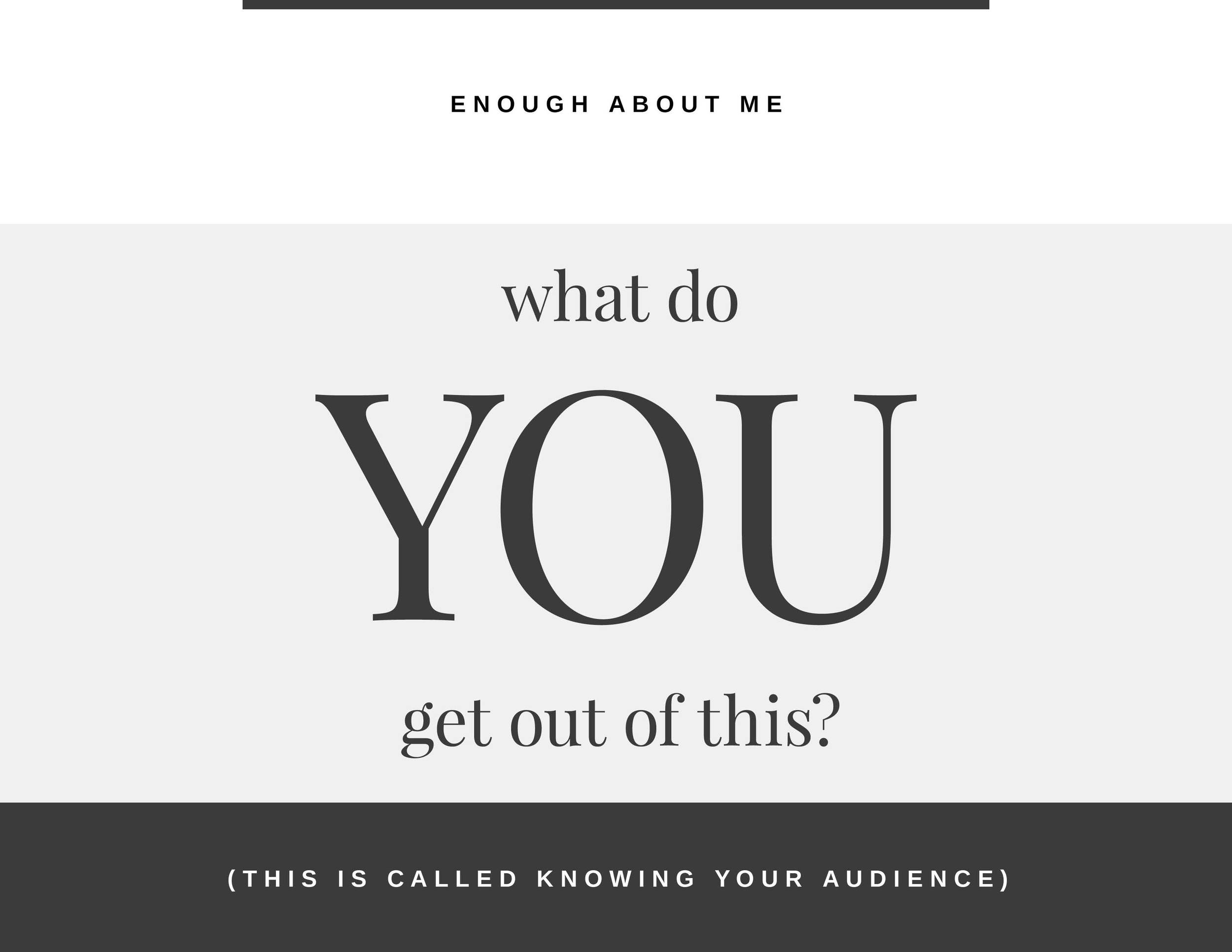 Change from awkward subject of self to way more fun topic of ANYONE ELSE.