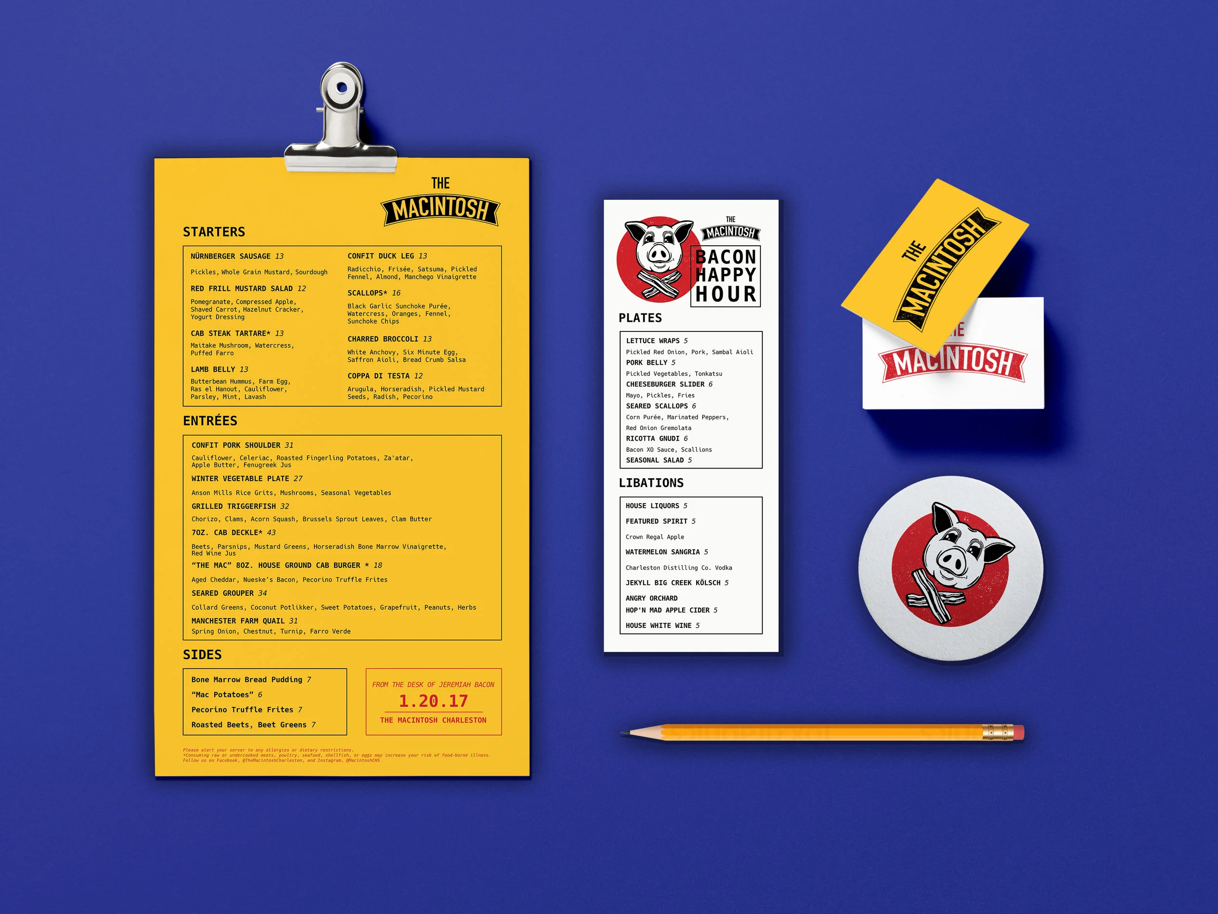 The Macintosh, menu