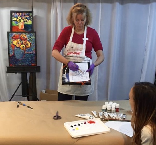 Tracy teaching Color Theory 2 painting.jpg