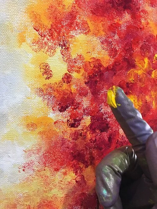 Beginning Finger Painting: a Vibrant Spring Landscape w/ Kimberly Adams ...