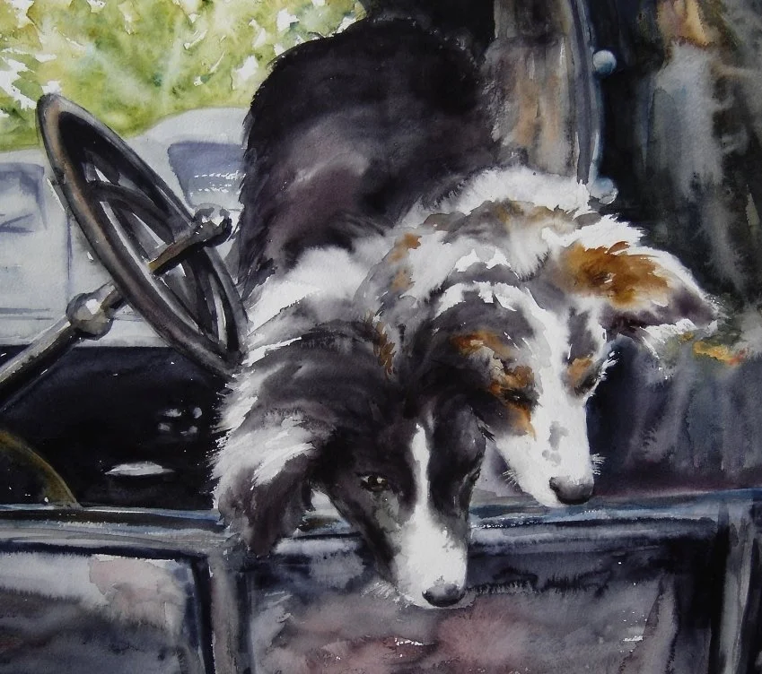 cr Hanging Out of the Model T.JPG