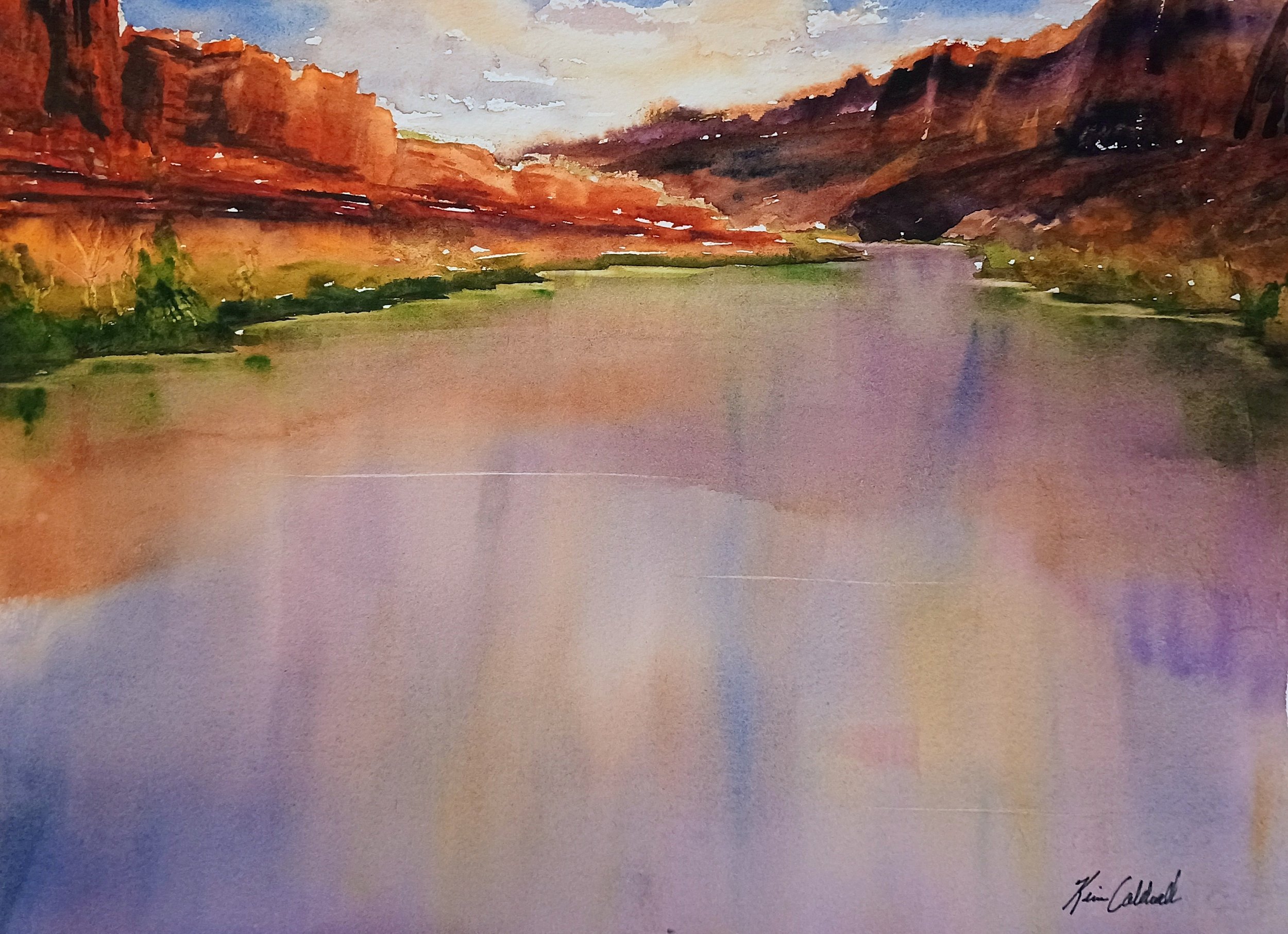 Online Class: Joyful Watercolor w/ Kim Caldwell: Four Tuesdays, Oct 20 - Nov 17, 6:00–8:30pm: Beginners